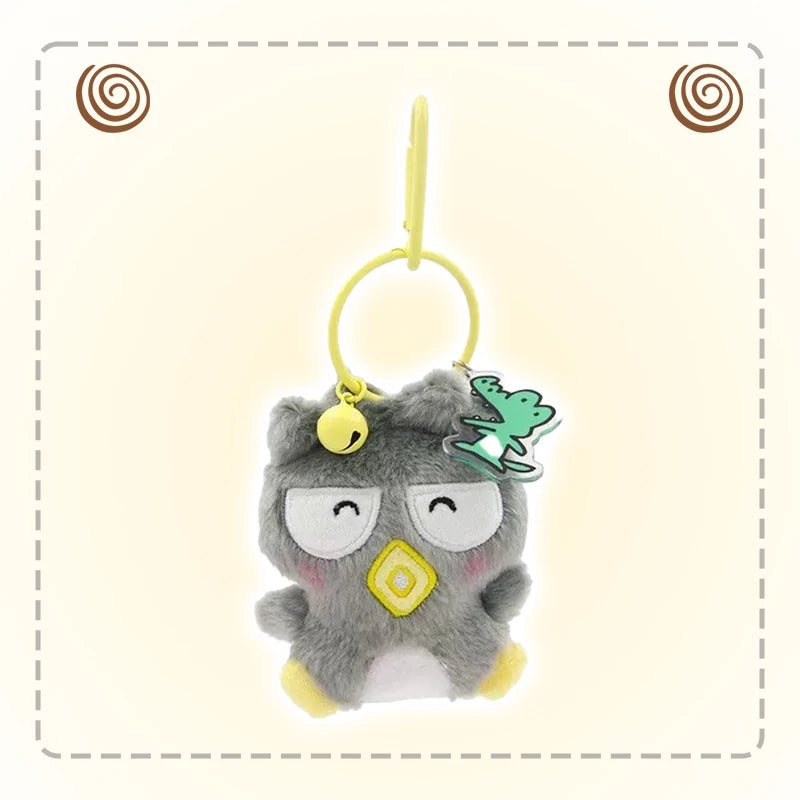 Sanrio Hello Kitty Kuromi Cute Stuffed Keychain Car School bag Pendant Kids Plush Toy Keyring Plushier Strap Doll Birthday Gift