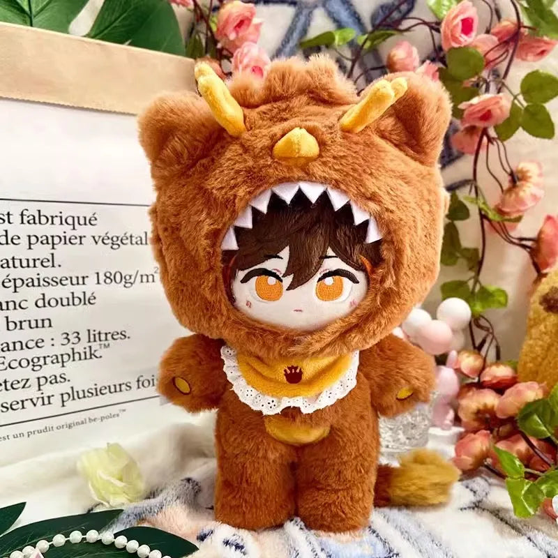 Anime Genshin Impact Plush Wanderer Kinich Scaramouche Xiao Venti Cotton changing doll Stuffed Animals Kids toy gifts Clothing