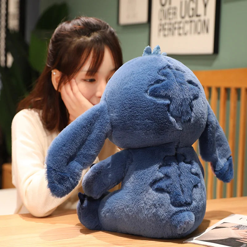 Cute Big Size Lilo & Stitch Couple Models Cartoon Stuffed Plush Anime Stitch Plush Toys Stitch Plushies Pillow Kids Xmas Gift
