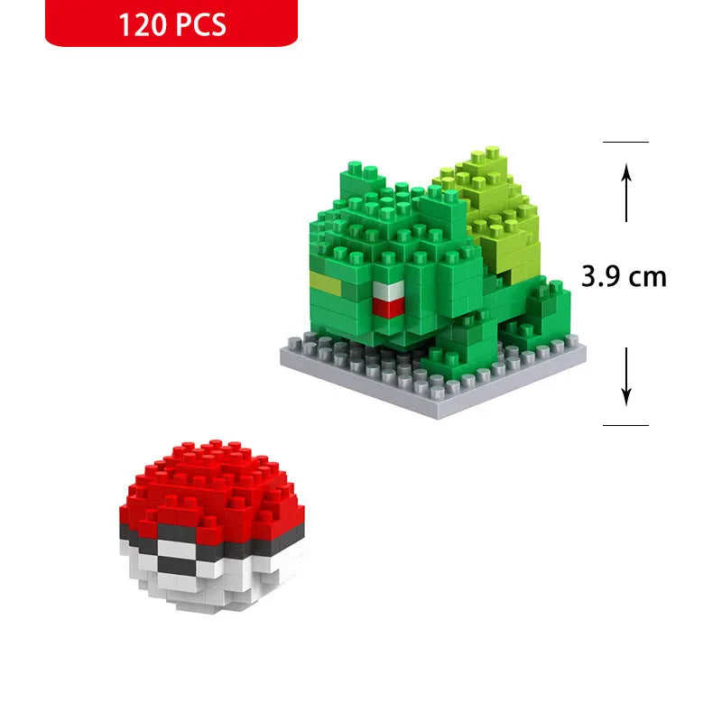 Pokemon Small Building Pokemon Nanoblock Cartoon Pikachu Animal Model Education Game Graphics Pokemon Toys For Kids Birthday