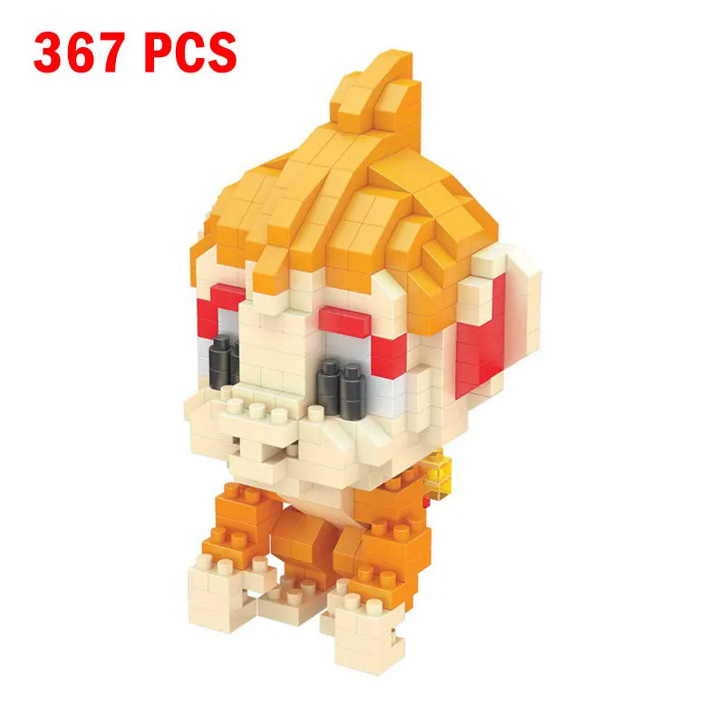 Pokemon Small Building Pokemon Nanoblock Cartoon Pikachu Animal Model Education Game Graphics Pokemon Toys For Kids Birthday