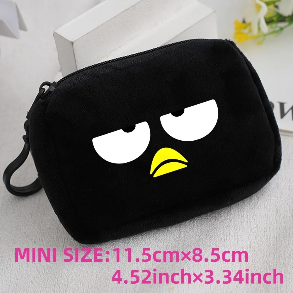 Cinnamoroll Badtz Maru Kuromi Plush Coin Purse Key Case Bag Kids Portable Mini Storage Bag Cute Gifts For Kids Clutch