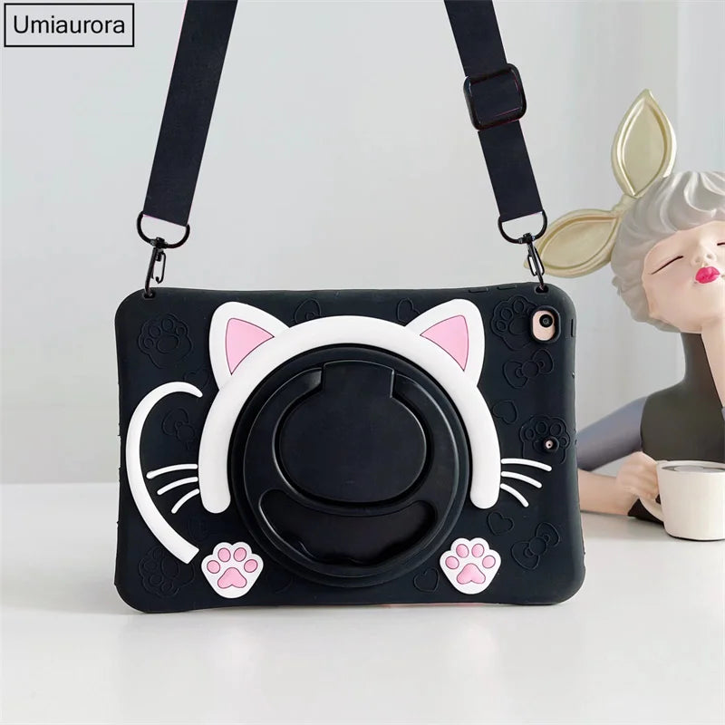 Cartoon Kids Cases For Huawei Matepad Pro 11 10.8 10.4 T10 T10S Mediapad T5 M5 Lite 8.0 10 10.1 Tablet Silicon Cover Stand Funda