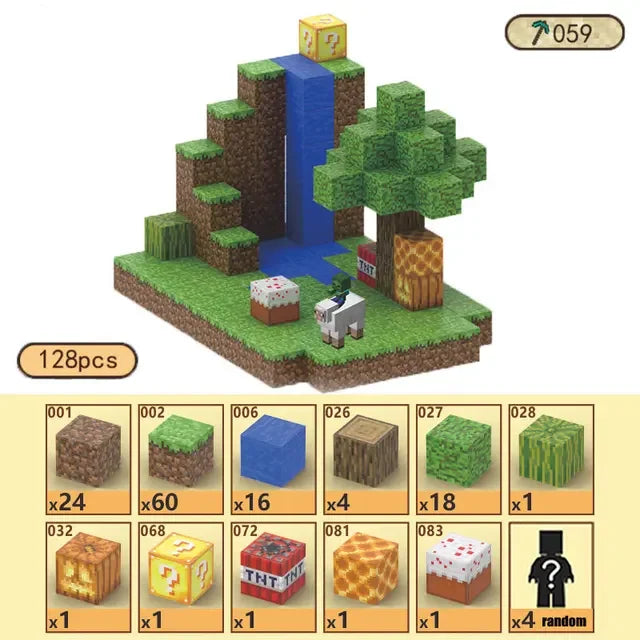 Magnetic Building Blocks Mine Cube Magnet World Set for Boy Girl Kid Age 3+ DIY Model Children Stem Montessori Sensory Toy