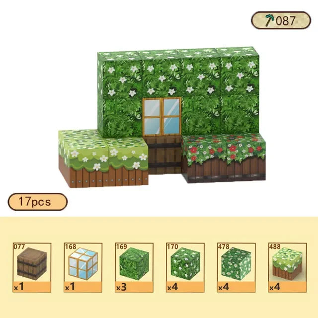 Magnetic Building Blocks Mine Cube Magnet World Set for Boy Girl Kid Age 3+ DIY Model Children Stem Montessori Sensory Toy