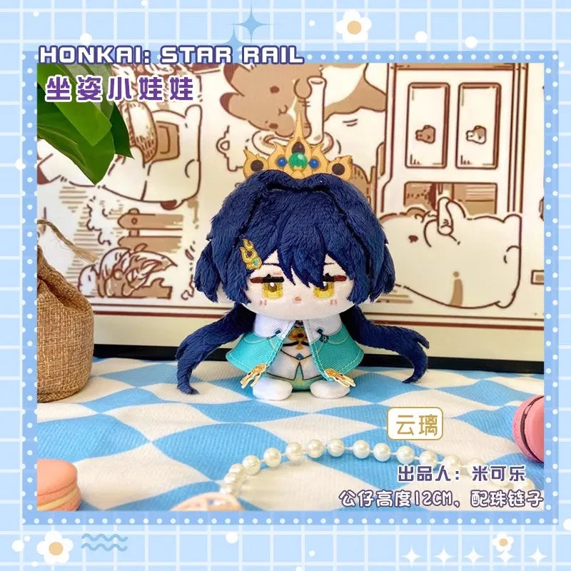 12cm Mini Anime Honkai: Star Rail Plush Doll Huohuo Serval Boothill Topaz Argenti Blade Jing Yuan Kafka boys girls gift Kids toy