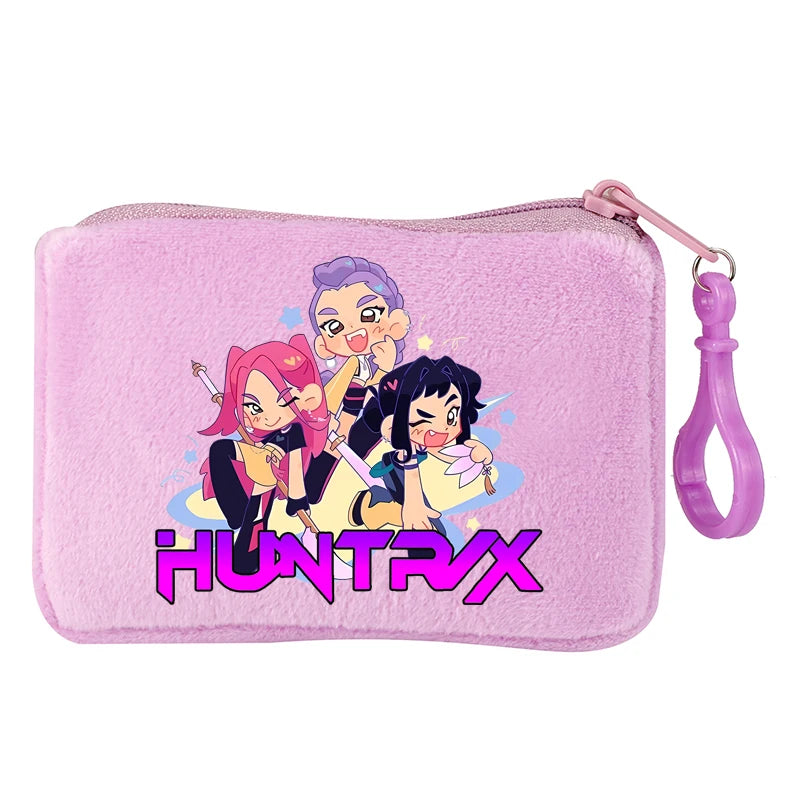 KPop Demon Hunters Party Favors Coin Purse Boy Cartoon Small Wallet Portable Cute Change Storage Bag Women Girl Birthday Gift