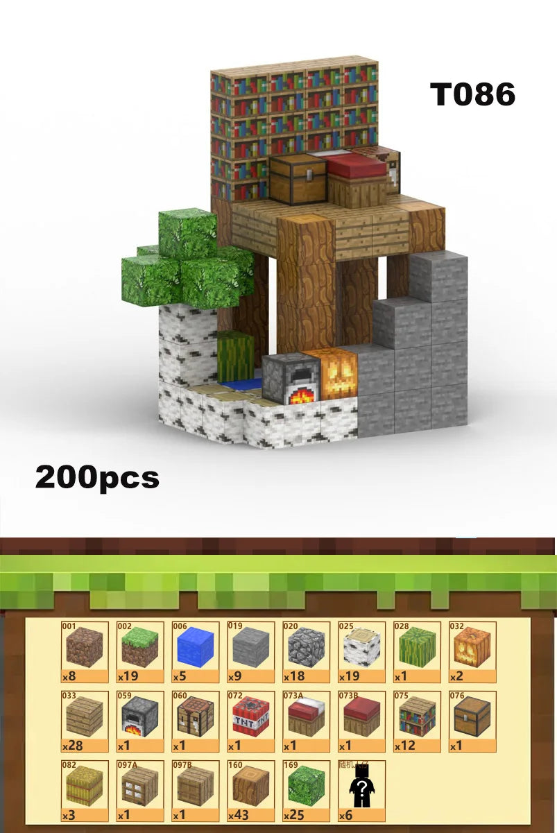 Magnetic Building Blocks Mine Cube Magnet World Set for Boy Girl Kid Age 3+ DIY Model Children Stem Montessori Sensory Toy