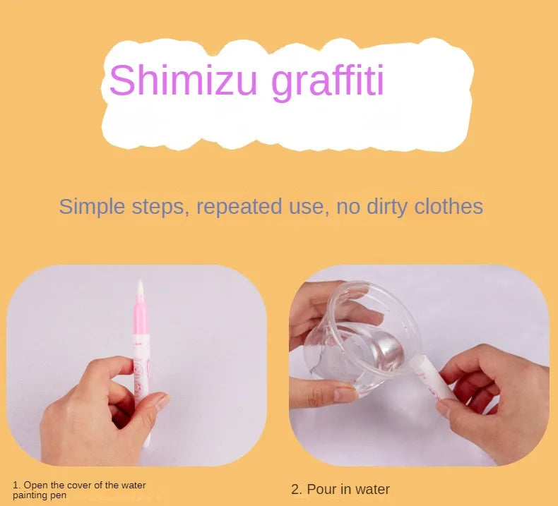 Children DIY Magical Water Painting Book Toddler Early Education Toys Reusable Magic Drawing Coloring Creativity Board For Kids