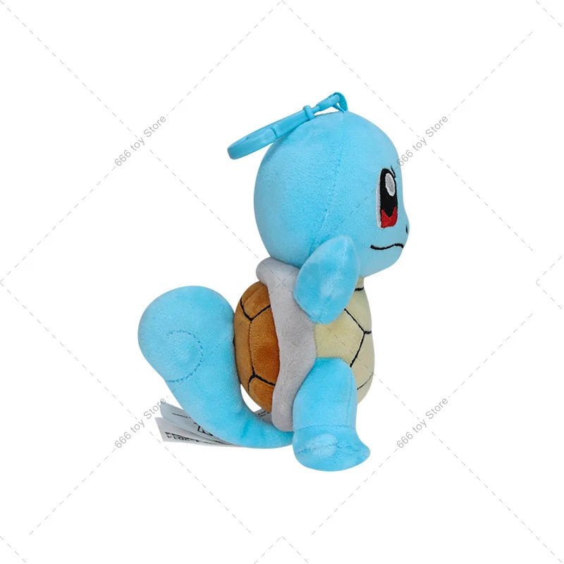 Original Pokemon Plush Toy Pendant Keychain Bulbasaur Eevee Squirtle Jigglypuff Mew Stuffed Toys Gifts for Kids Birthday
