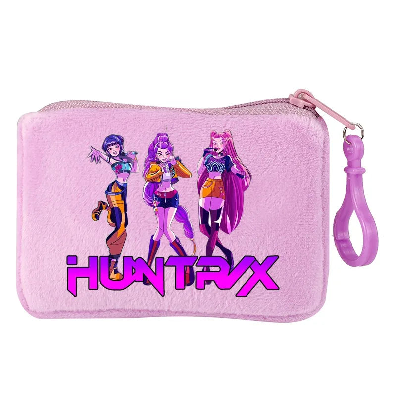 KPop Demon Hunters Party Favors Coin Purse Boy Cartoon Small Wallet Portable Cute Change Storage Bag Women Girl Birthday Gift