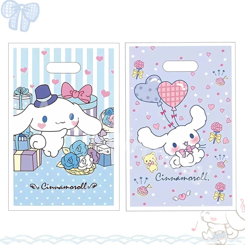 Cinnamoroll Gift Bag 16.5*25cm Loot Bag My Melody Kid Boy Birthday Party Supplies Sanrio Decorations Kids Boys Party Favors