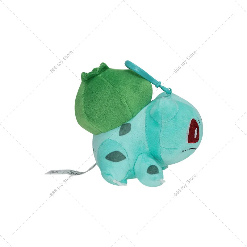 Original Pokemon Plush Toy Pendant Keychain Bulbasaur Eevee Squirtle Jigglypuff Mew Stuffed Toys Gifts for Kids Birthday