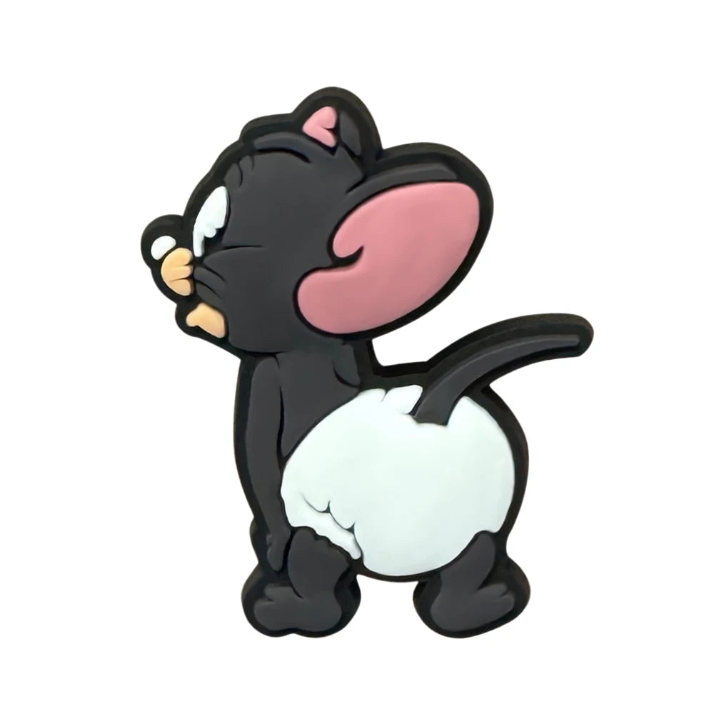 Cartoon MINISO 1PCS Popular Characters Disney Mouse DIY Stitch Funny Bear Shoe Charms Decorate Kids Accessories Boys Party Gifts