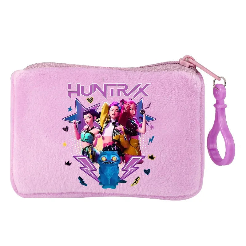 KPop Demon Hunters Party Favors Coin Purse Boy Cartoon Small Wallet Portable Cute Change Storage Bag Women Girl Birthday Gift