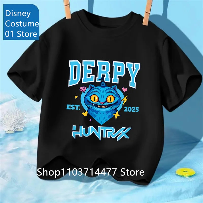 Children's Clothing KPop Demon Hunters Fans Gifts Kids Clothes Fashion Casual Tops 2025 Hot Movie Soft Baby Girls T Shirt