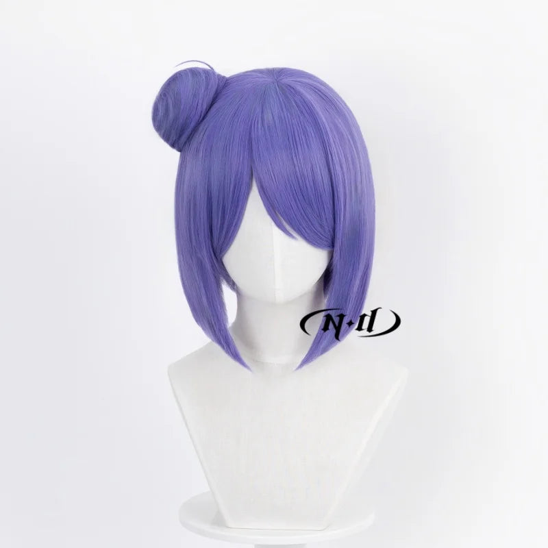 ND Konan Cosplay Wigs Short Blue Hairpiece Anime Cosplay Hair Wigs Heat Resistant Synthetic for Comic Con Coser Costume Party