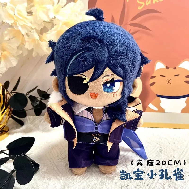 Anime Genshin Impact Plush Wanderer Kinich Scaramouche Xiao Venti Cotton changing doll Stuffed Animals Kids toy gifts Clothing