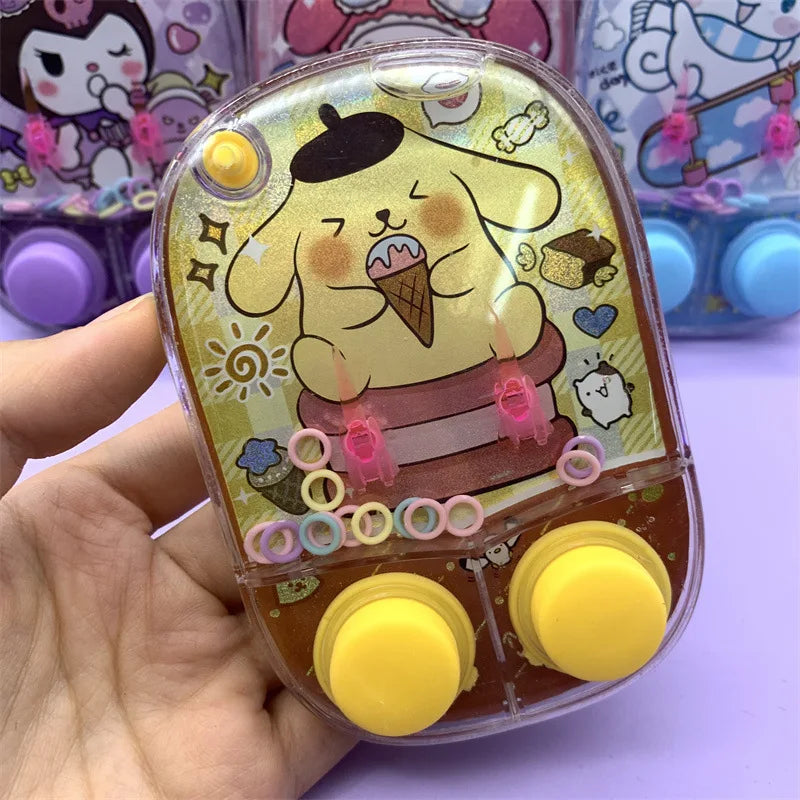New Sanrio Kuromi Water Machine Big Ear Dog Kids Party Water Ring Toss Game Machine Throwing Circle Develop Focus Ability Toys