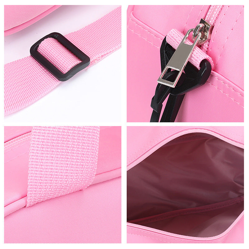 1pc Queen Printed Handbag, New Nylon Dance Bag, Multifunctional Messenger Bag, Fashion Luggage Bag, Casual Travel Bag, Sports Fitness Bag, Yoga Bag, For Teenager