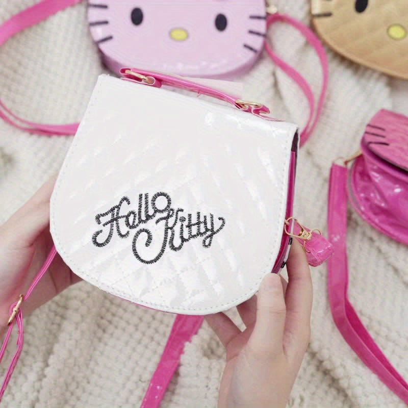 1pc Sanrio New Hello Kitty Crossbody Bag, Casual Versatile Shoulder Purse Fashion Phone & Earphone Pouch Handbag Birthday Gift for Daily Commute, Mini Handbag, Small Handbags for, Purse for, Novelty Purse, Mini Crossbody Bag,